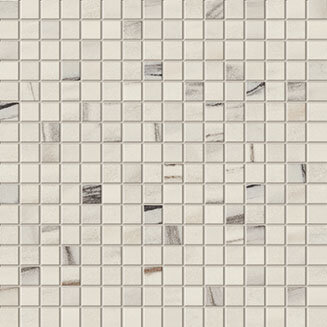 Aou8 30x30 marvel bianco fantastico mosaico lappato