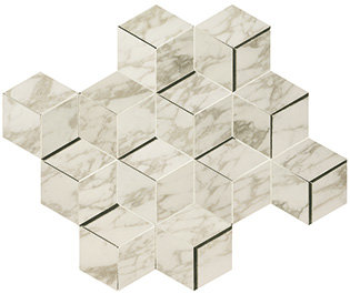 Aeph 30.5x26.4 marvel royal calacatta mosaico 3d