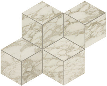 Aepm 30x35 marvel royal calacatta mos. esagono lap.