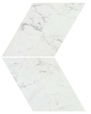 As1v 22.5x22.9 marvel carrara pure chevron lappato