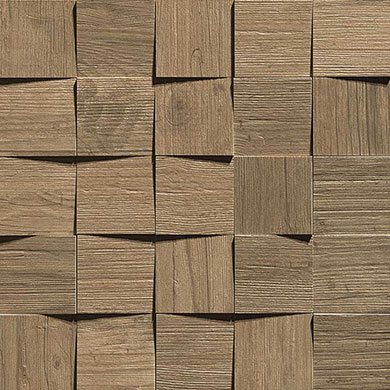 Amv8 35x35 axi brown chestnut mosaico 3d Amv8 35x35 axi brown chestnut mosaico 3d