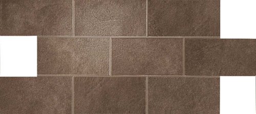 A1e6 21.7x43.6 dwell brown leather brick lappato