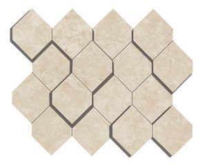 As38 28.2x35.3 marvel cream prestige mosaico esagono 3d
