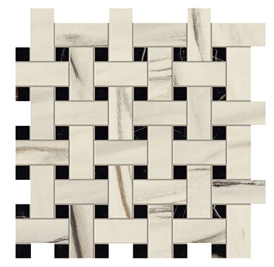 Aovj 30.5x30.5 marvel bianco f. basket weave matt