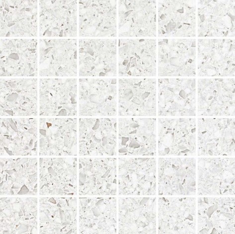 As7p 30x30 marvel terrazzo white mosaico lappato