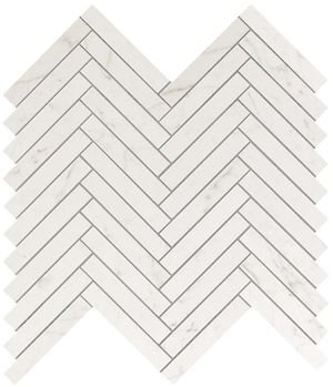 9shc 30.5x30 marvel carrara pure herringbone wall