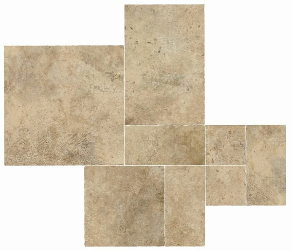 A04y 75x75 aix beige kit multiformato tumbled