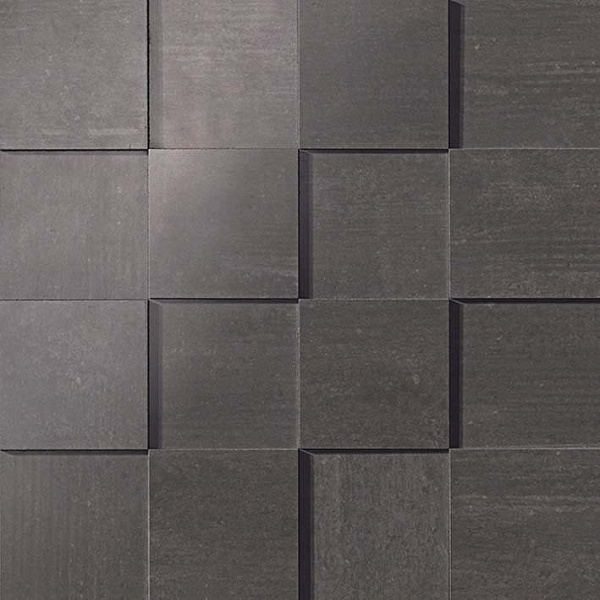 Amyq 30x30 mark graphite mosaico 3d lappato Amyq 30x30 mark graphite mosaico 3d lappato