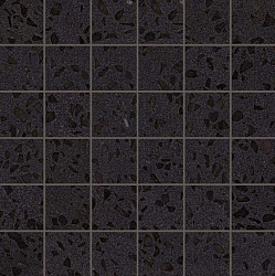 As7t 30x30 marvel terrazzo black mosaico lappato