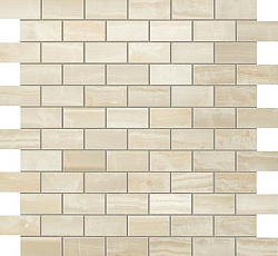 600110000203 s.o. ivory chiffon brick mosaic - с.о. айвори шиффон брик мозаика 30.5x30.5
