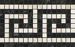 Adrj 18.5x30 marvel noir-cremo greca mosaico