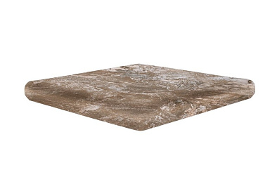 Ступень клинкерная угловая exagres maverick cartabon fiorentino canela 33x33
