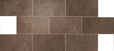 A1e6 21.7x43.6 dwell brown leather brick lappato