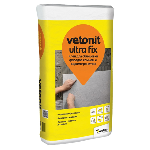Клей vetonit ultra fix 25 kg