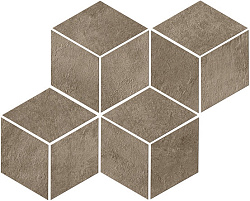 A00e 30x35 raw mud mosaico esagono
