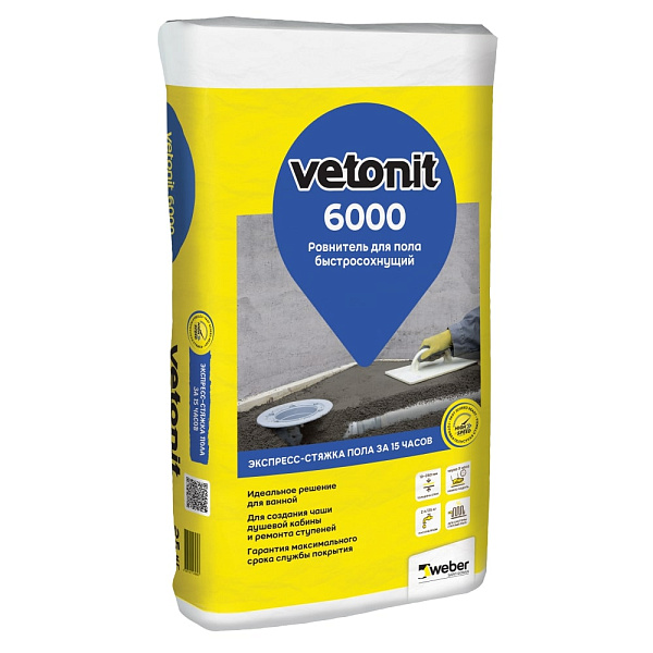 Полы vetonit 6000 20 kg