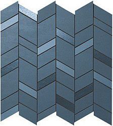 9mcu 30.5x30.5 mek blue mosaico chevron wall
