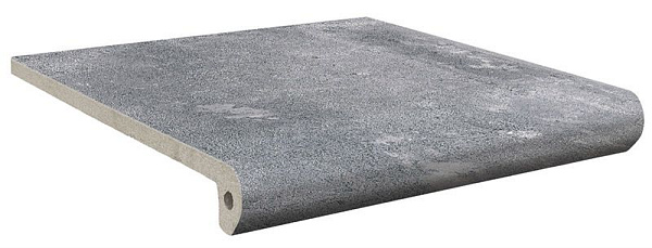 Ступень клинкерная фронтальная exagres lucca grigio peldano ml 33x33