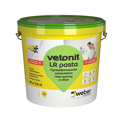 Шпатлевка vetonit lr pasta 20kg