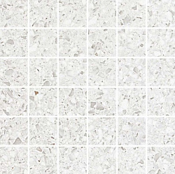 As7p 30x30 marvel terrazzo white mosaico lappato