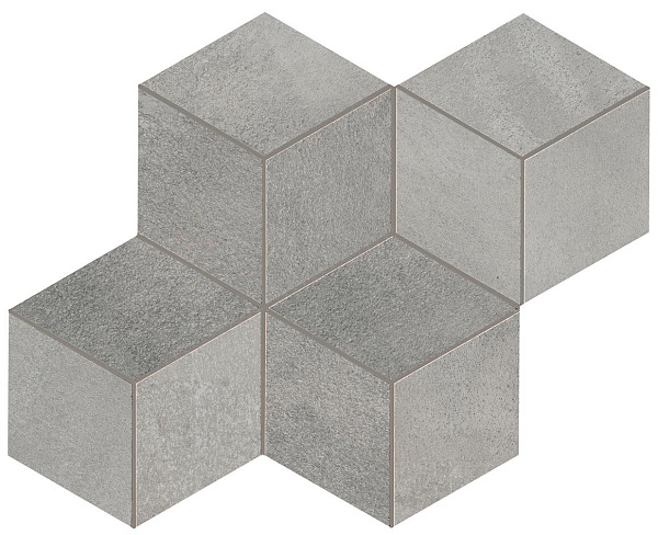 A0ul 30x35 blaze aluminium mosaico esagono lapp
