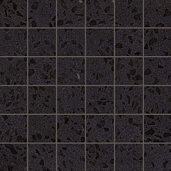 As7t 30x30 marvel terrazzo black mosaico lappato