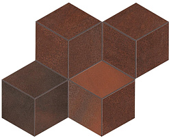 A0um 30x35 blaze corten mosaico esagono lapp