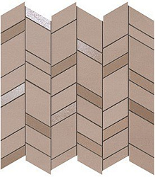9mcr 30.5x30.5 mek rose mosaico chevron wall