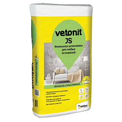 Шпатлевка vetonit джей эс (js)20 кг