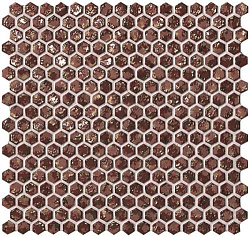 6dhr 30x30 dwell rust hexagon gold