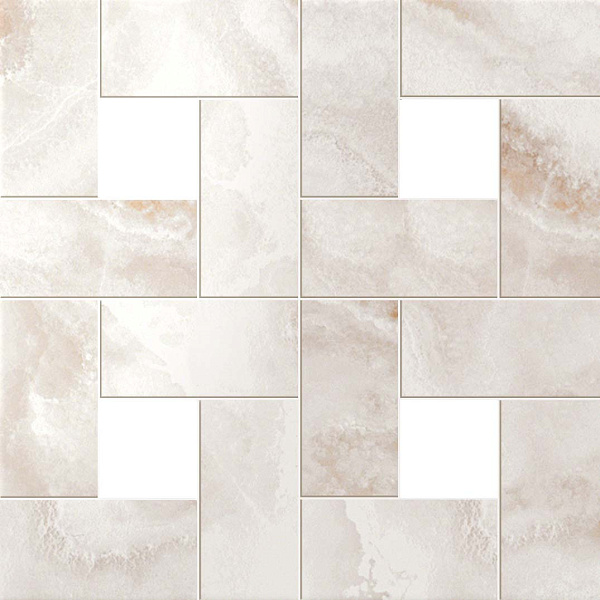610110000085 s.o. pure white mosaic lap - с.о. пьюр вайт мозаика лаппато 45x45