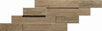 Amwe 20x44 axi brown chestnut brick 3d