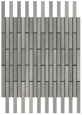 A0uu 36.1x29.4 blaze aluminium mosaico twin