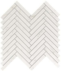 9shc 30.5x30 marvel carrara pure herringbone wall